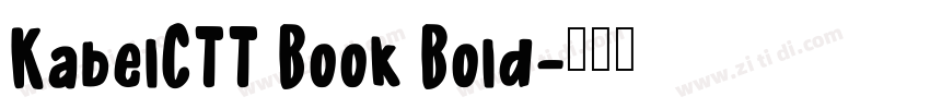 KabelCTT Book Bold字体转换